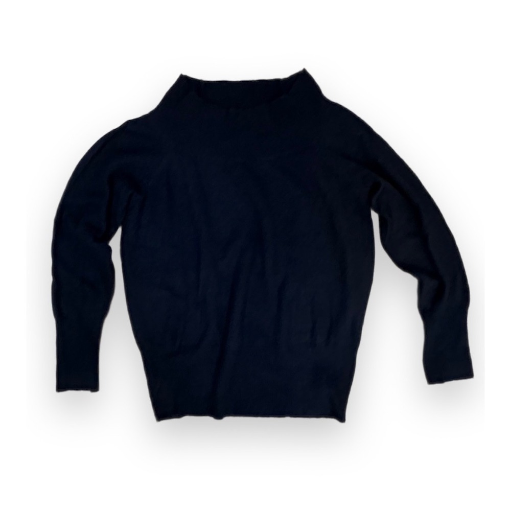 Express Womens Black Boat Neck Long Sleeve Knit Sweater Size Large NWT